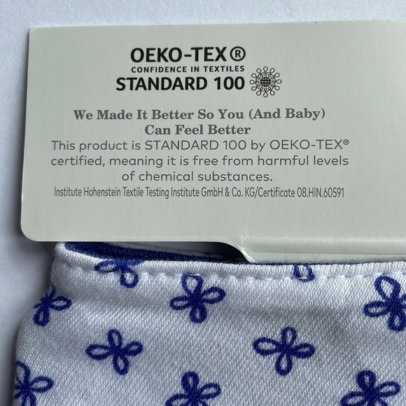 Bandana Bibs Cloud Island Dark and Light Blue Baby Infant - 4‎ bibs - Picture 7 of 7